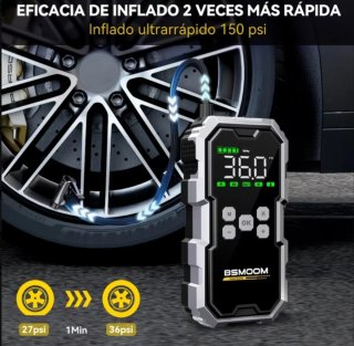 Arrancador+Compresor de 12800mAh /21800mha y 26800