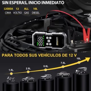 Arrancador+Compresor de 12800mAh /21800mha y 26800