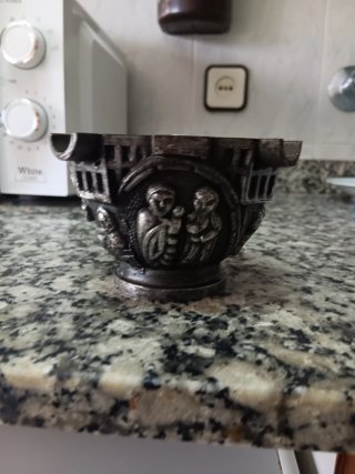 Cenicero decorativo figuras orientales