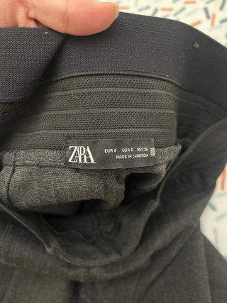 Pantalones grises de vestir talla S