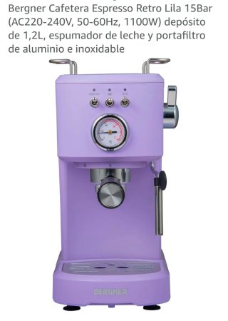 Cafetera Retro Bergner Morada