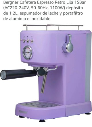 Cafetera Retro Bergner Morada