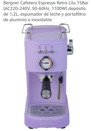 Cafetera Retro Bergner Morada