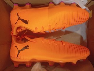 Botas de fútbol Puma Tacos Naranja/Rosa