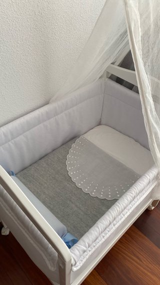 Minicuna madera blanca Zara Home