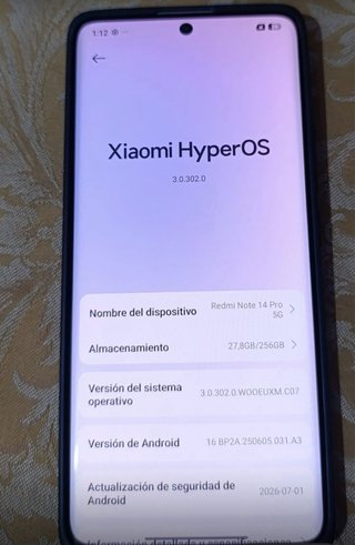 Xiaomi Redmi Note 14 Pro 5G 256GB Plata/Violeta