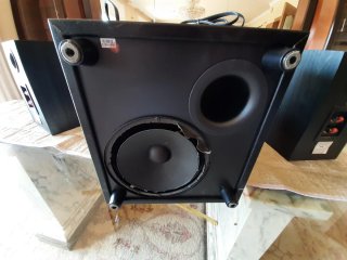 Jamo JPW Altavoces HIFI y Subwoofer Negro