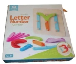 Juego Educativo Madera Construcción Letras Números