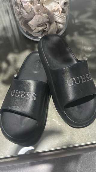 Chanclas Guess Hombre Negras
