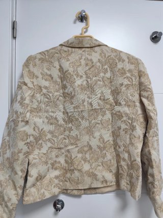 Chaqueta El Corte Inglés Beige y Dorada Talla XXL