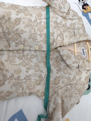 Chaqueta El Corte Inglés Beige y Dorada Talla XXL