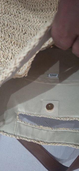 Bolso de rafia beige Nuevo