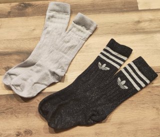 2 pares de calcetines clásicos de purpurina-Adidas