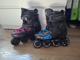 Patines en línea FR SKATES negros con cordones