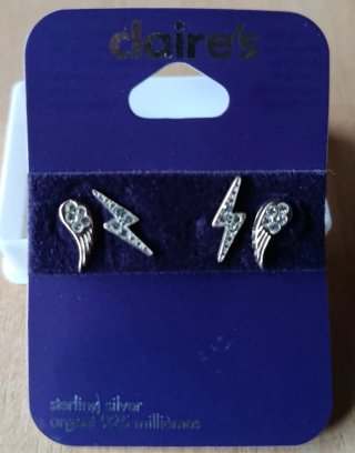 Pendientes Claire's Plata de Ley
