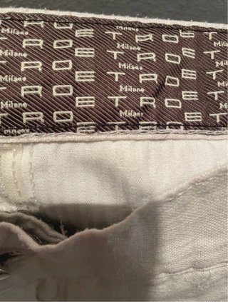 Pantalones de lino Etro beige
