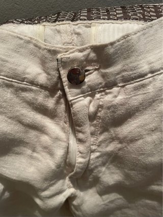 Pantalones de lino Etro beige