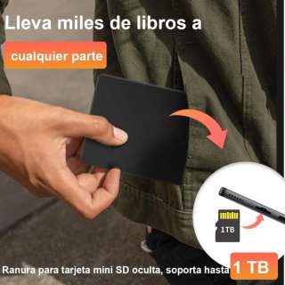 Lector de libros electrónicos negro