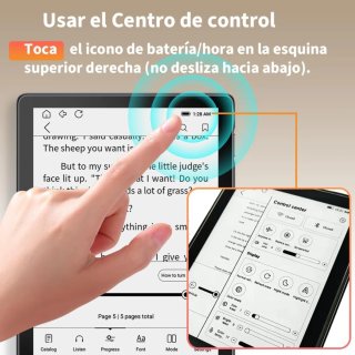 Lector de libros electrónicos negro
