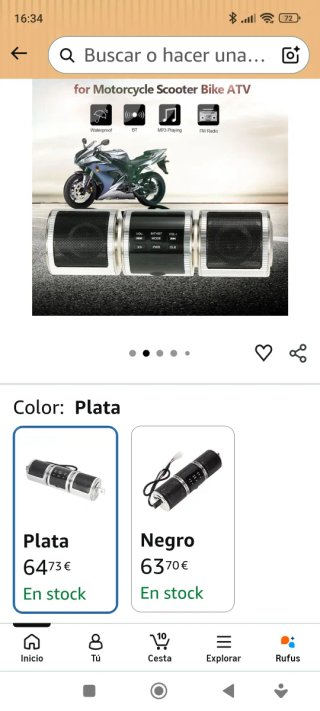Reproductor Música Moto Profesional Amazon