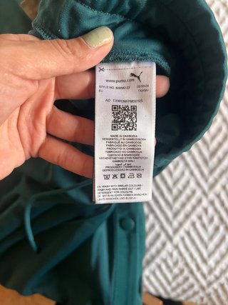 Pantalón chándal Puma verde botellla