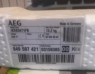 Placa Inducción AEG IKE63471FB Nueva