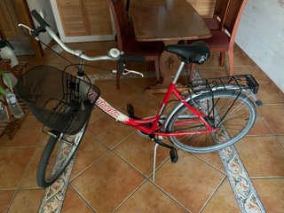Bicicleta Lombardo Roja con Cesta y Timbre