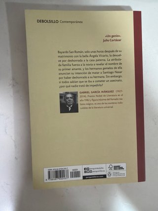 Libro Crónica de una muerte anunciada