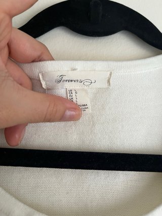 Jersey blanco talla L