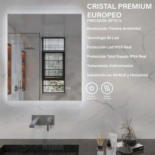 Espejo Baño LED Rectangular