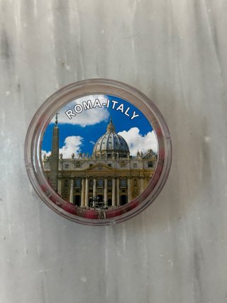 Rosario de rojo y plata