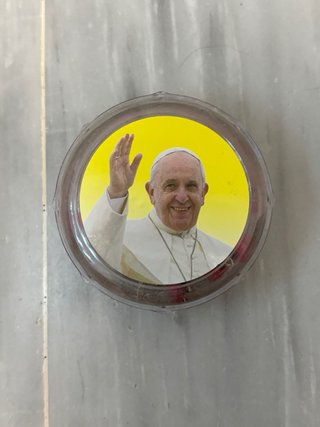 Rosario de rojo y plata