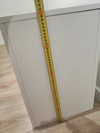 Baúl de juguetes de madera blanco y rosa
