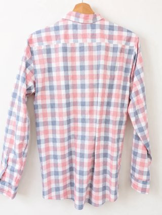 Camisa Sfera cuadros azul y rosa