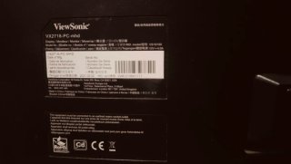 Monitor Curvo ViewSonic VX2718-PC per ricambi