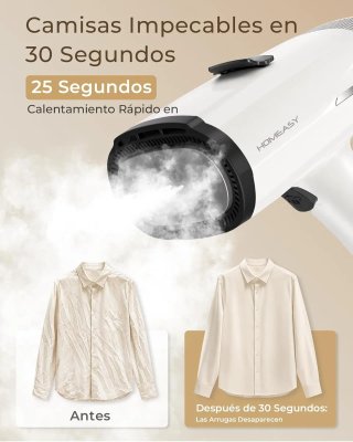 Plancha Vertical Vapor Portátil HomEasy