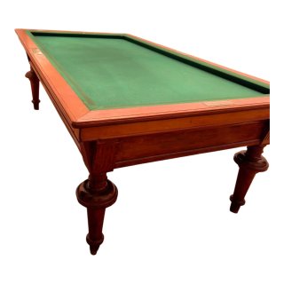 Antigua mesa de billar Hispano-Francesa de madera