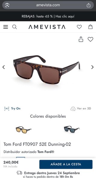 Gafas de sol Tom Ford FT0907.