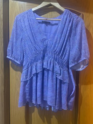 Adolfo Dominguez Camisa Morada Talla M