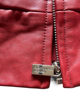 Giacca Pelle Enfant Riches Deprimes Rossa