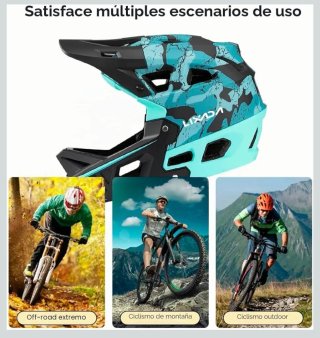 Casco Integral MTB, descenso, Talla M