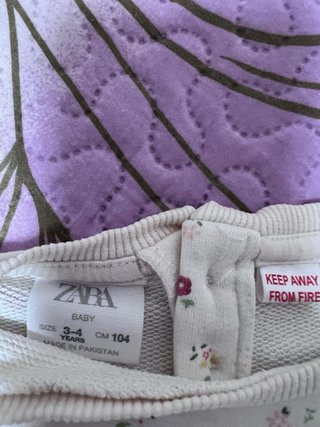 Sudadera Zara 3-3 años floral