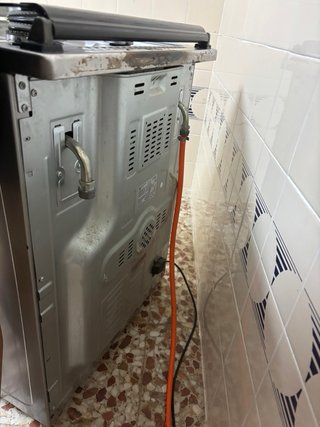 Cocina y horno de gas butano