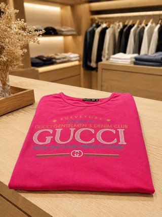 Camiseta Gucci Rosa Fucsia Talla XL