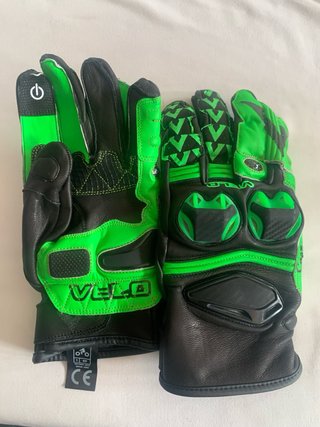 Guantes Moto Verdes y Negros