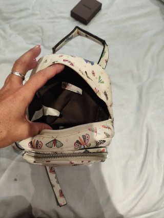 Mochila juvenil con estampado de mariposas