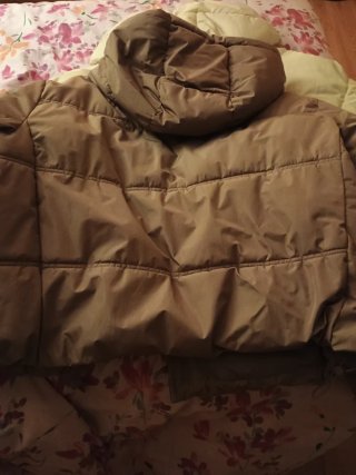 Lote 2 Plumíferos Cortos Mujer Beige y marron