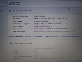 Portátil HP 450 G3 Intel Core i5 12GB RAM 1TB