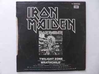 Single Vinilo -Iron Maiden· Zona Crepuscular- 1981
