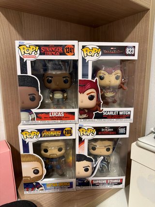 Lote 4 Funko Pop! Marvel y Stranger Things